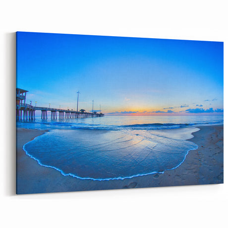 North Carolina Coastal Art – Stunning Sunrise Pier Outer Banks Photography