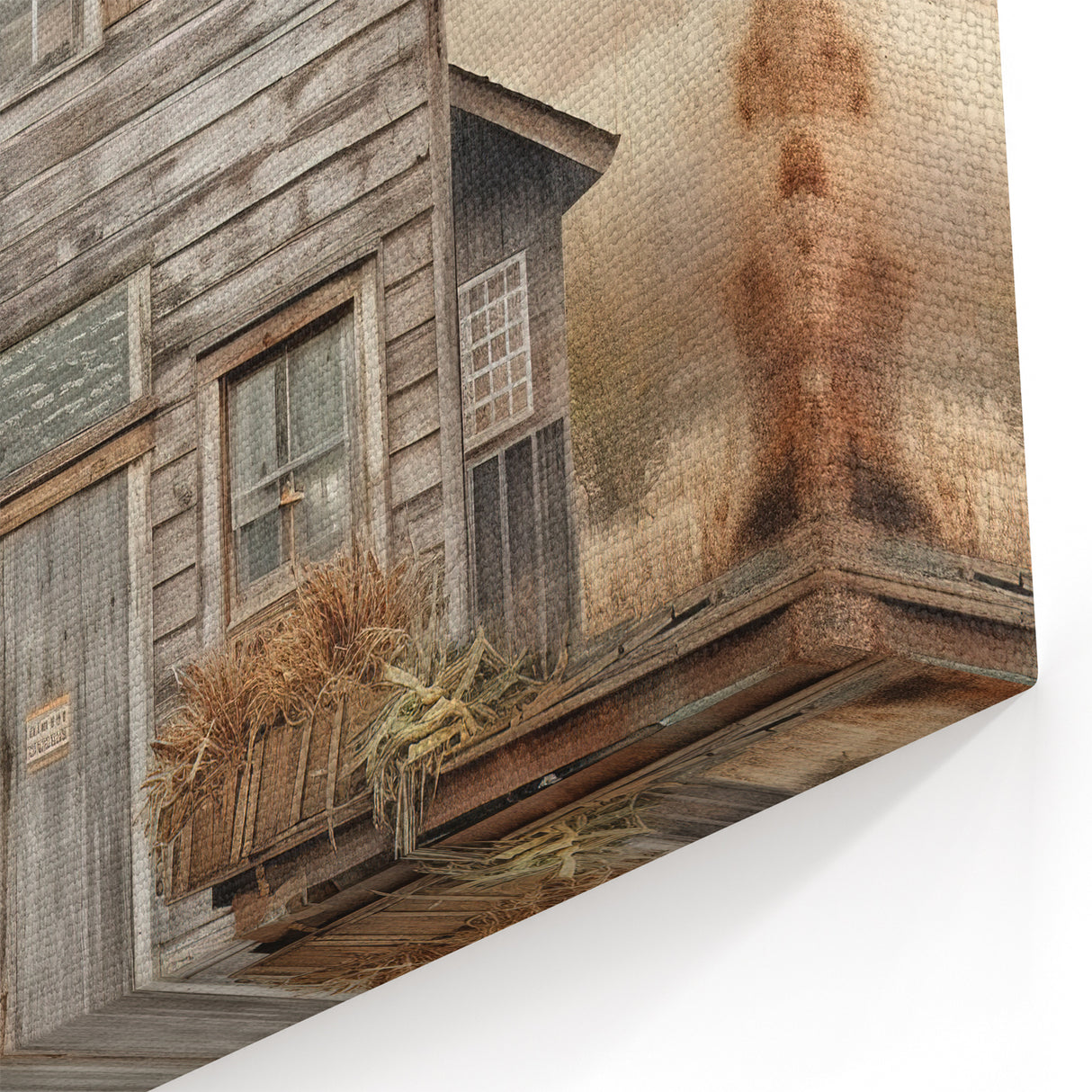 Country Style Art with Pumpkins and Barn - Rustic Farmhouse Wall Decor