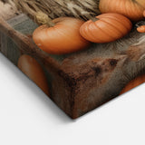 Country Style Art with Pumpkins and Barn - Rustic Farmhouse Wall Decor