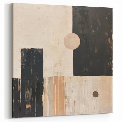 Mid Century Modern Abstract Art - Minimalist Geometric Retro Design