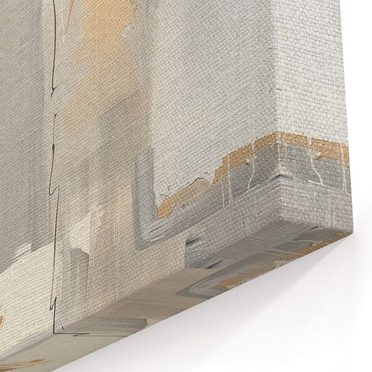 Mid Century Modern Abstract Art - Neutral Minimalist Geometric Decor
