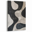 Mid Century Modern Abstract Wall Art - Black and White Minimalist Decor