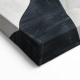Mid Century Modern Abstract Wall Art - Black and White Minimalist Decor