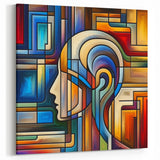 Dynamic Abstract Expressionist Canvas - Modern Geometric Wall Art
