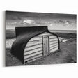 Rustic Red with White Barn Wall Art - Vintage Farmhouse Canvas Print