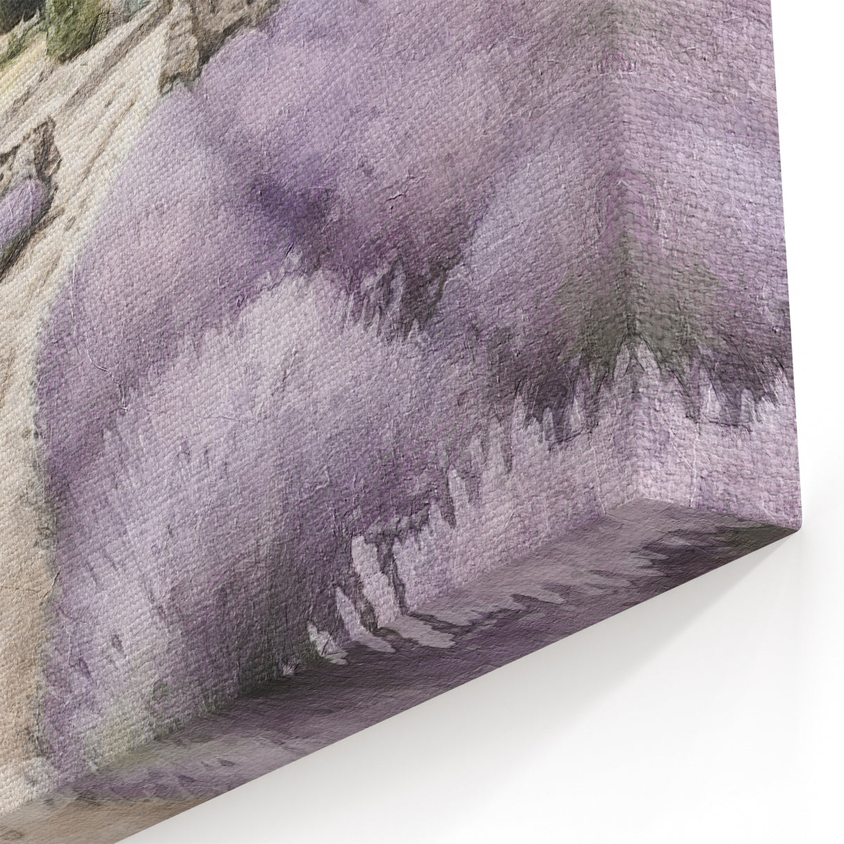 Rustic Farmhouse Decor – Countryside Lavender Fields Wall Art Print