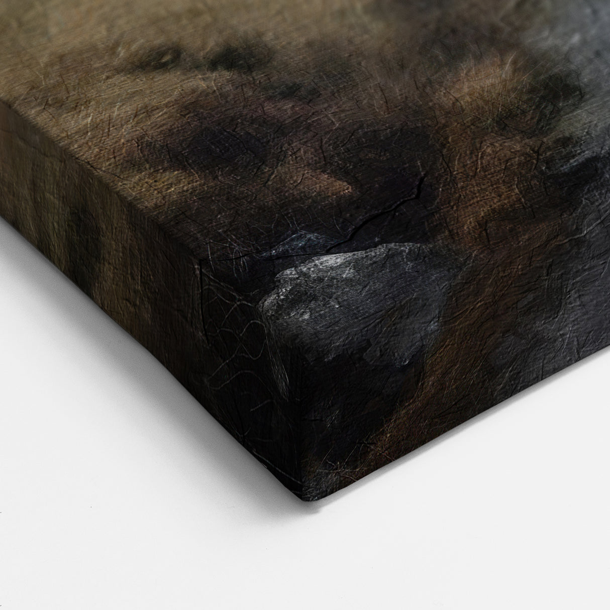 Countryside Wall Art – Moody Rural Landscape with Rustic Farmhouse