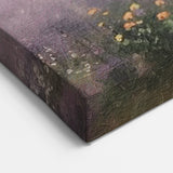 Countryside Wall Art – Rustic Farmhouses with Lavender Fields Print