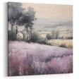 Lavender Field Morning Mist – Tranquil Countryside Landscape Print