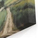 Country Lane Landscape – Peaceful Rural Fields with Path Wall Art