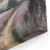Lavender Path to Farmhouse – Serene Countryside Wall Art Landscape