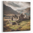 Ancient Ruins in Valley – Historic Countryside Wall Art Landscape