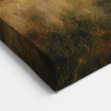 Highland Cattle in Misty Landscape – Rustic Countryside Wall Art