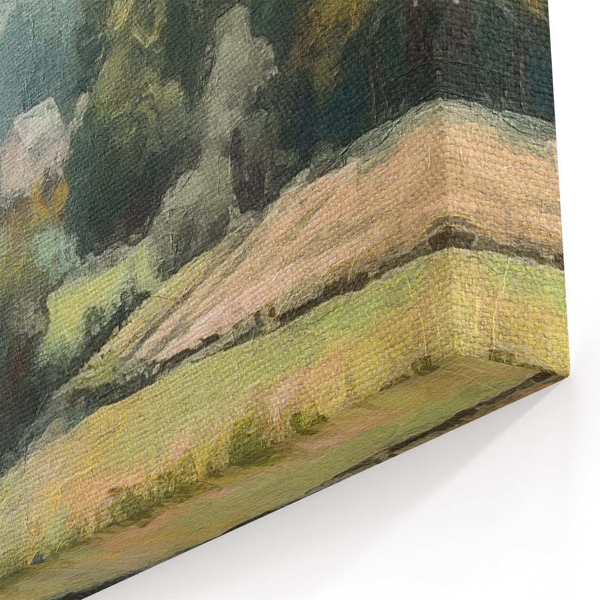 Rolling Hills in Farmhouse – Tranquil Countryside Wall Art Landscape