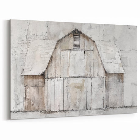 Vintage Barn Wall Art - Rustic Farmhouse Decor Country Print