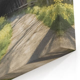 Covered Bridge Wall Art - Vintage Architecture Canvas Framed Prints