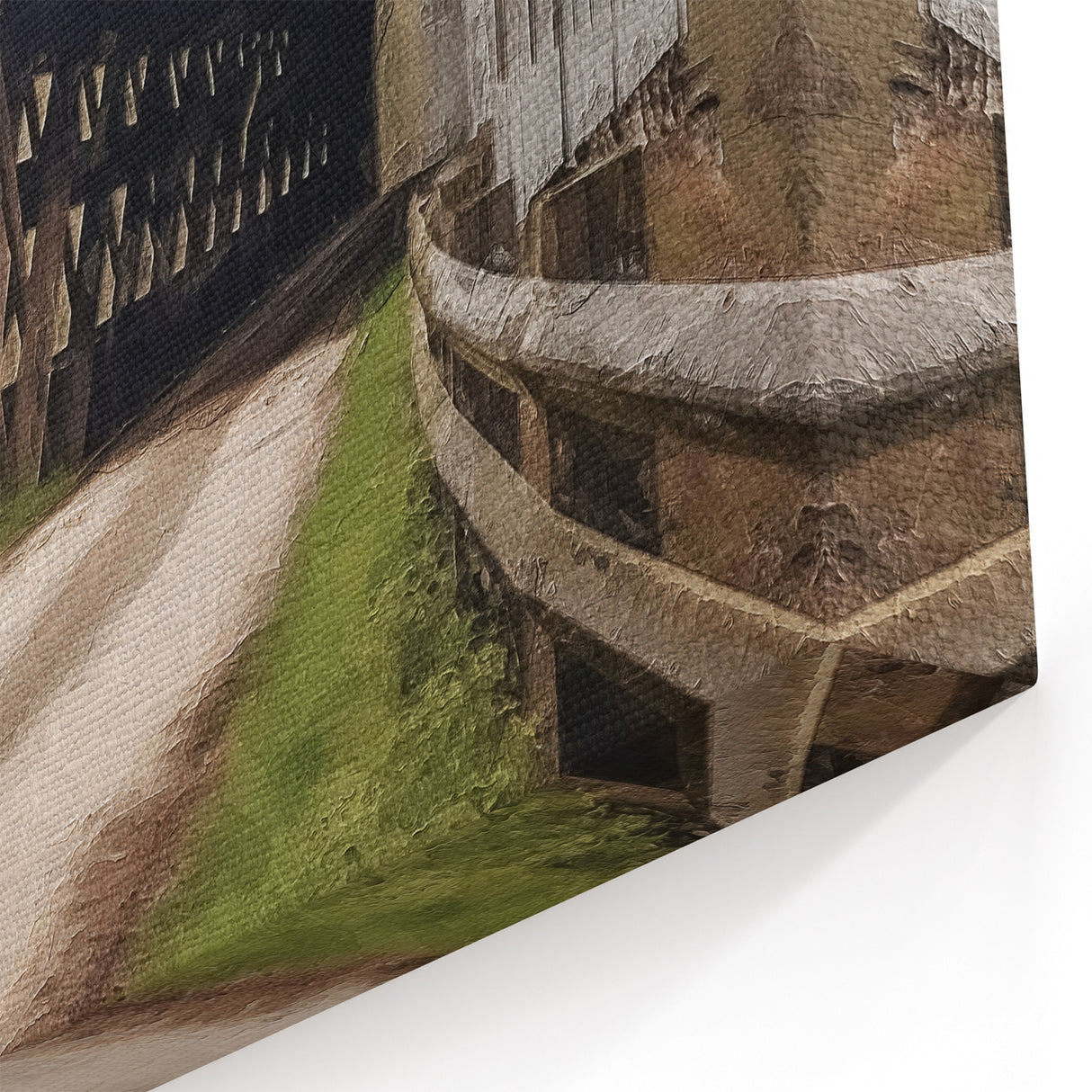 Covered Bridge Canvas Print - Historic Architecture Canvas Framed Prints