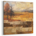 Rustic Autumn Landscape Wall Art - Vintage Farmhouse Nature Print