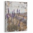 Rustic Lavender Field Wall Art - Vintage Farmhouse Nature Print