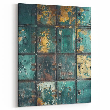Vintage Industrial Rustic Wall Art - Farmhouse Decor Distressed Metal Art