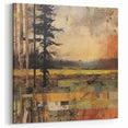 Rustic Landscape Wall Art - Autumn Scene for Farmhouse and Rustic Decor