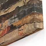Layered Rustic Wall Art - Textured Earth Tones for Farmhouse Decor