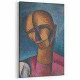 Expressive Cubist Portrait - Picasso-Inspired Geometric Wall Art Print