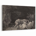 Realism Art Print – Tygers at Play by George Stubbs | Classical Wildlife Art