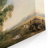 Realism Art Print – Two Gentlemen Shooting by George Stubbs | Classic Hunting Scene
