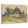Realism Art Print – Village Motif by Zolo Palugyay | Rustic Countryside Scene