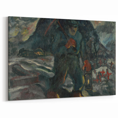Realism Art Print – Miner | Dark and Atmospheric Industrial Scene