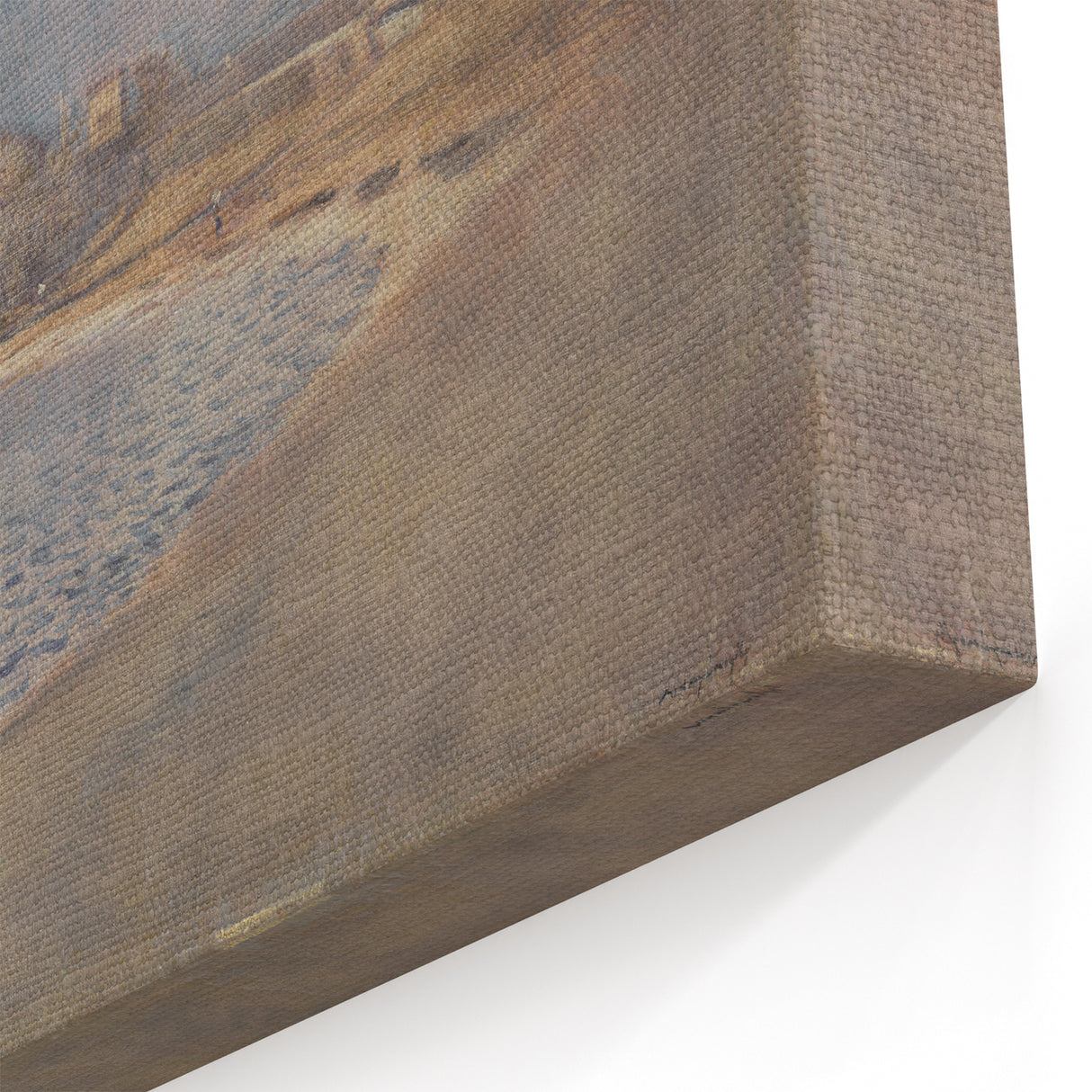 Classical Realism Art Print – Serene Landscape by the Water