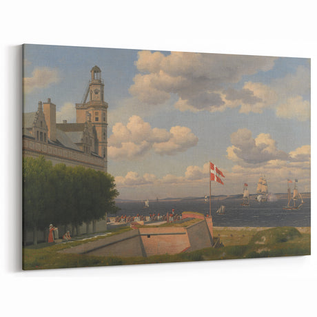 Realism Seascape Art - View from Kronborg by C.W. Eckersberg Print