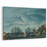 Moody Realism Landscape - In Suburbs by Konštantín Bauer Art Print