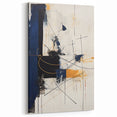 Abstract Geometric Canvas – Bold Minimalist Wall Art with Gold