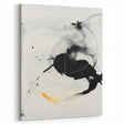 Dynamic Abstract Ink Swirl – Minimalist Black and White Canvas Art