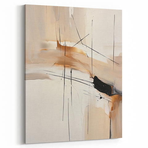 Modern Minimalist Canvas Art - Elegant Abstract Wall Decor for Home