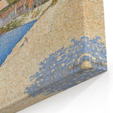 Coastal Landscape Modern Art Print - Contemporary Pointillist Decor