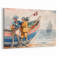 Realism Art Print of 'The Return' by Winslow Homer - Classical Maritime Scene