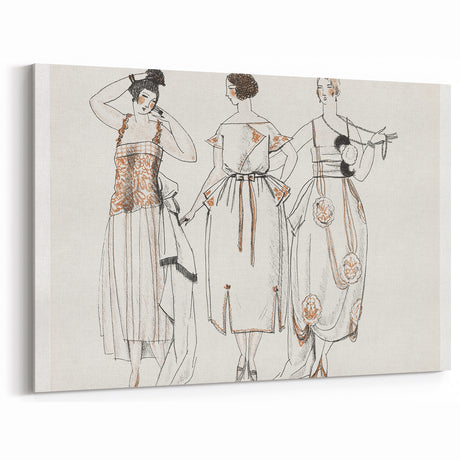Chic Art Deco Wall Art – Stylish 1920s Fashion Illustration Print