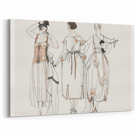Chic Art Deco Wall Art – Stylish 1920s Fashion Illustration Print