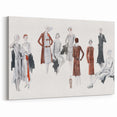 Timeless Art Deco Wall Art – 1920s Fashion Ensemble Illustration