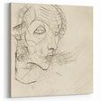 Modern Art Deco Wall Art – Abstract 1920s Inspired Sketch Portrait