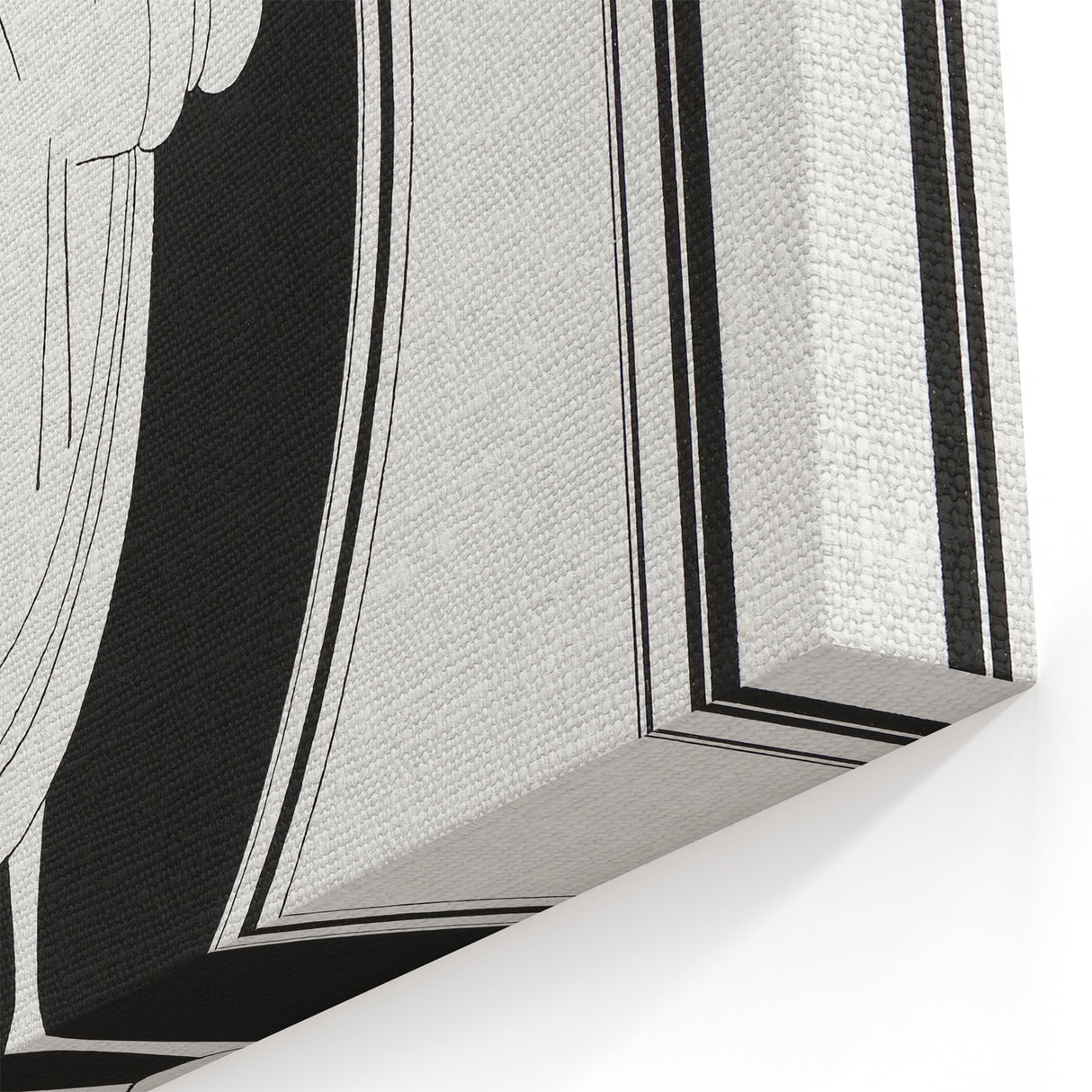Elegant Art Deco Wall Art – Stylish Monochrome Fashion Illustration