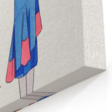 Chic Art Deco Wall Art – Stylish Reading Woman in Vibrant Colors