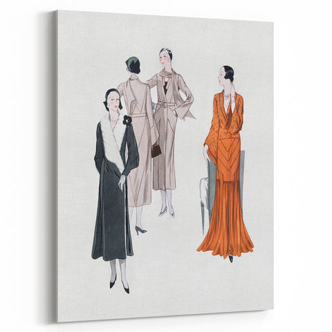 Elegant Art Deco Wall Art – Stylish 1920s Fashion Illustration