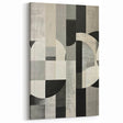 Geometric Art Print Minimalists Abstracts- Black White Gray Textured Design