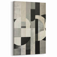 Geometric Art Print Minimalists Abstracts- Black White Gray Textured Design
