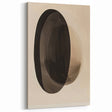 Minimalist Abstract Art Print - Black and Beige Overlapping Shapes