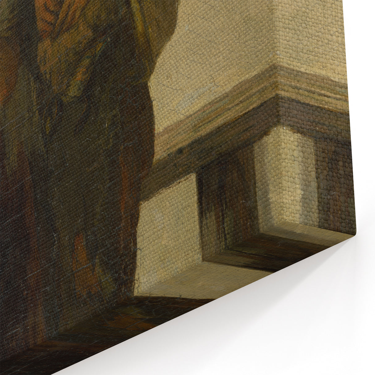 Realism Art Print - A Gypsy with a Gypsy Woman, Rustic Canvas Art